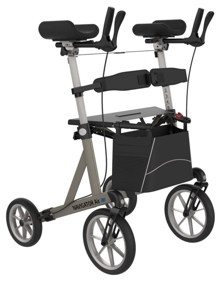 Rollator Navigator Air Large Champagne Met Onderarmschalen Zorgsaam